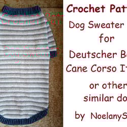 dog sweater size xxl crochet pattern