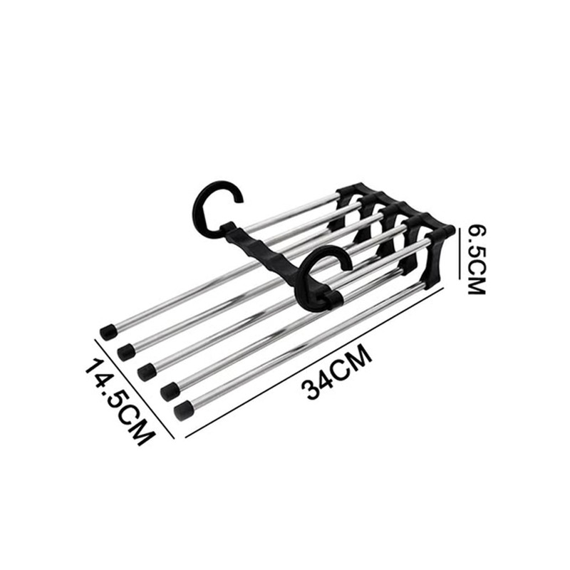 5 Layered Multi-Functional Pant Hanger black