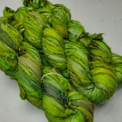 sari silk ribbon - petals - silk ribbon - recycled sari silk ribbon - sari silk ribbon yarn - gift ribbon