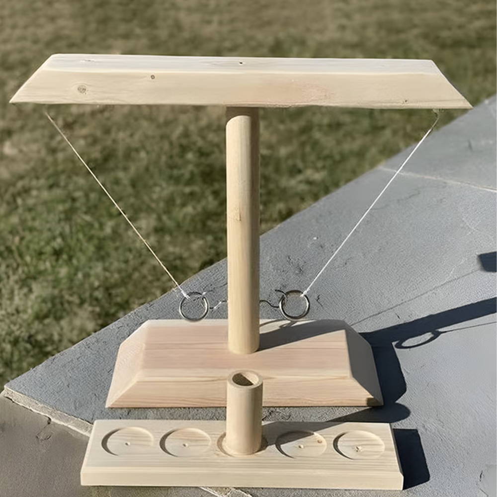 Wooden Ring Hook Tossing Game 4