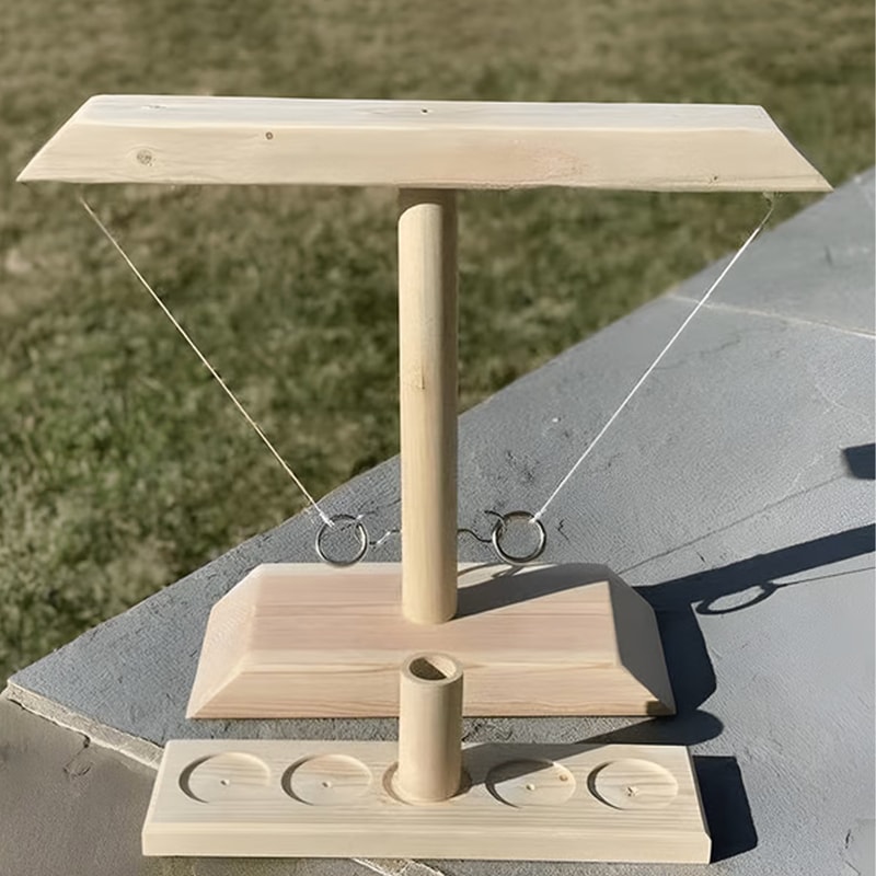 Wooden Ring Hook Tossing Game 4