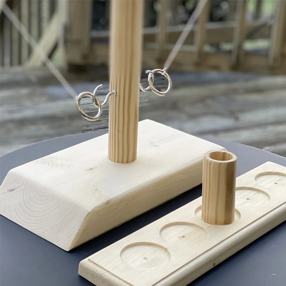 Wooden Ring Hook Tossing Game 5