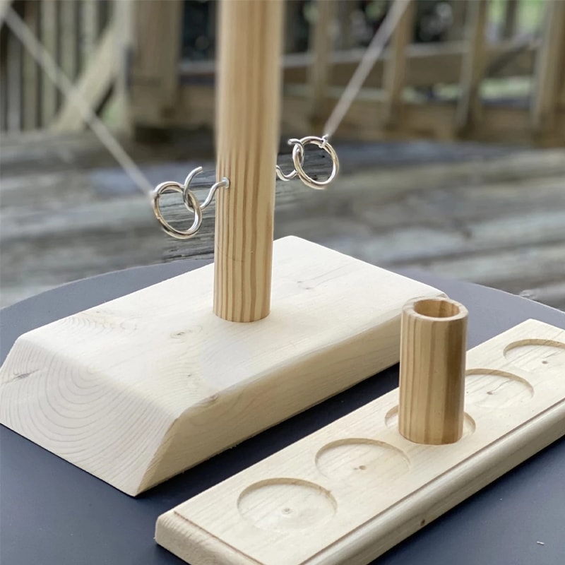 Wooden Ring Hook Tossing Game 5