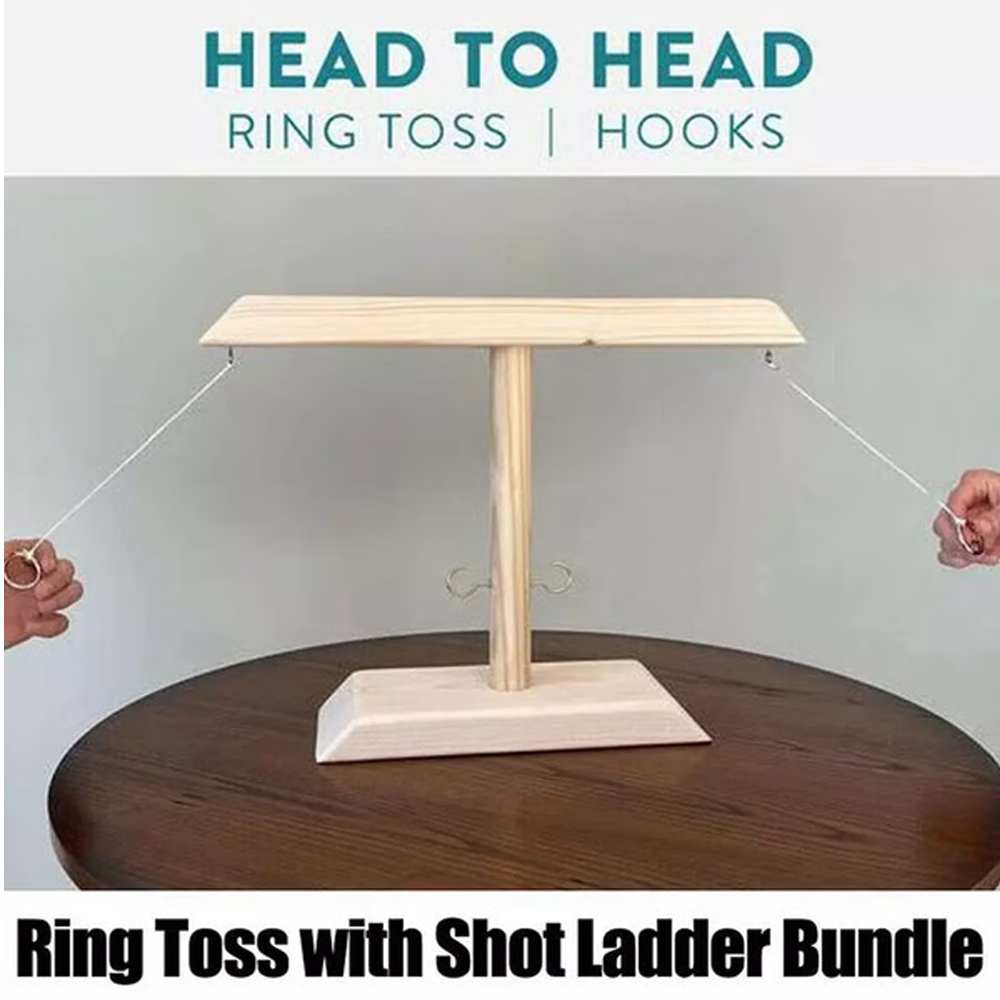 Wooden Ring Hook Tossing Game 6