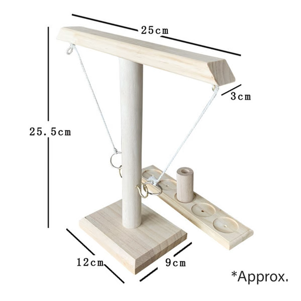Wooden Ring Hook Tossing Game 7