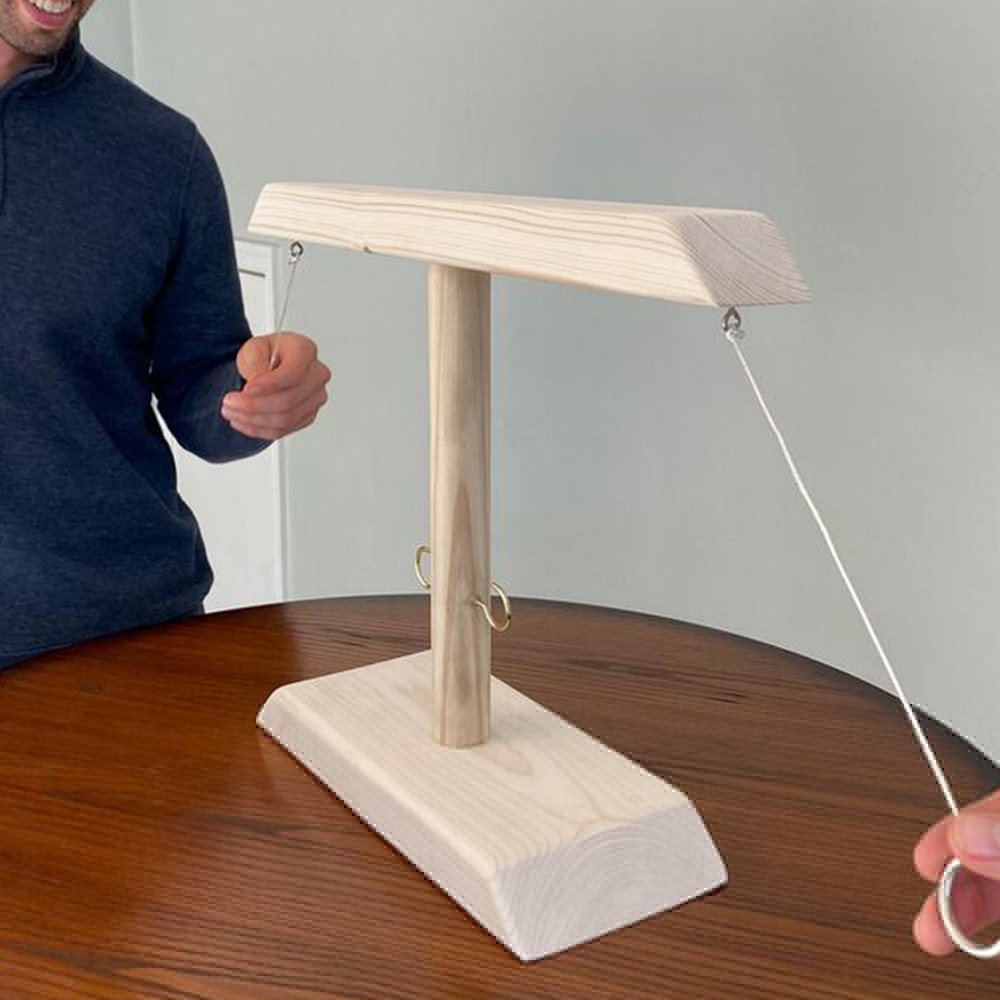 Wooden Ring Hook Tossing Game 2
