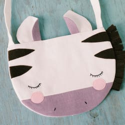 zebra bag. sewing pattern and tutorial pdf