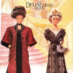 barbie vintage sewing pattern pdf fashion dolls size 11 1/2 inches butterick 6618