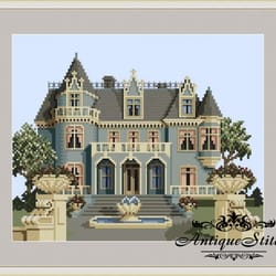 115 kimberly crest victorian house vintage cross stitch pattern pdf victorians across america compatible pattern keeper