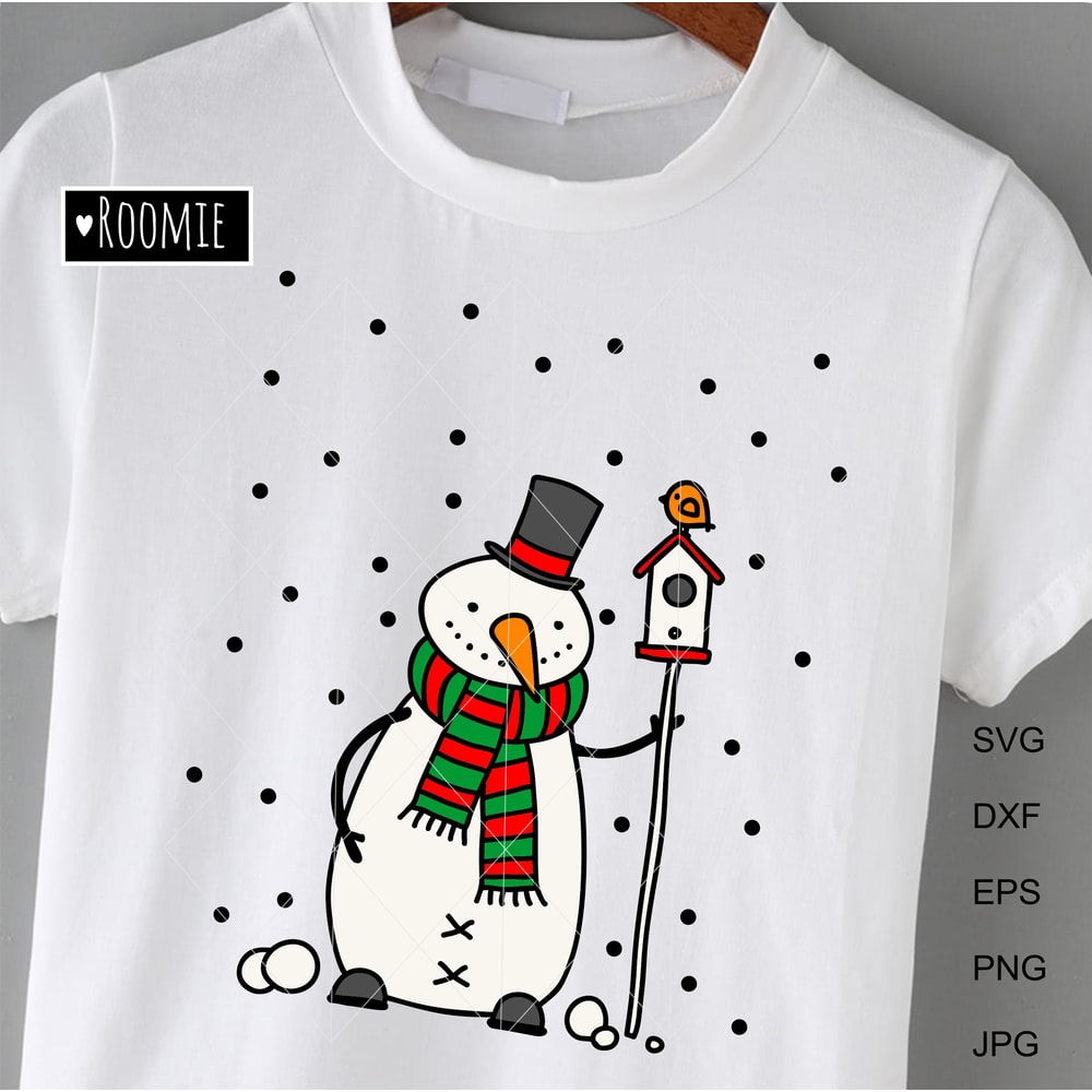 Merry-Christmas-Snowman-with-birdhouse-shirt-design-.jpg