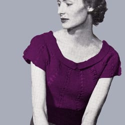 vintage knitting pattern 87 beau catcher jumper women