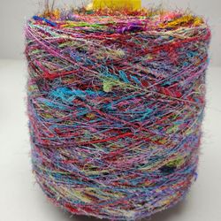 recycled sari silk yarn prime - multicolor - sari silk yarn - recycled sari yarn - recycled silk yarn - premium yarn