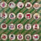 Vintage Round Mini Christmas Ornaments cross stitch pattern