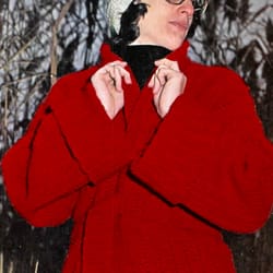 vintage crochet pattern 59 roll collar sweater women