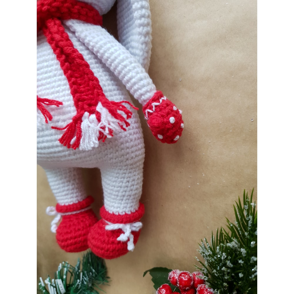Crochet pattern Christmas Bunny, Crochet pattern toys PDF, Amigurumi pattern , Christmas decor, Christmas crochet toys