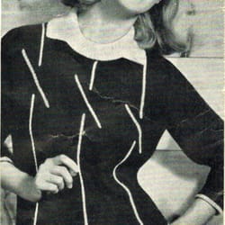 vintage knitting pattern 158 casual sweater women