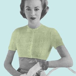 vintage knitting pattern 164 chic bolero women