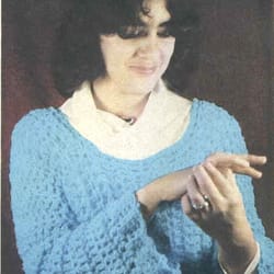 vintage crochet pattern 63 jiffy sweater women
