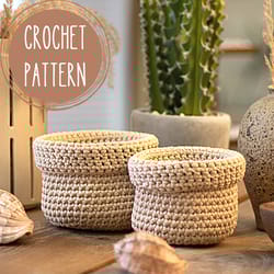 crochet round basket pattern pdf, bathroom organization, christmas gift for mom diy, boho home decor, nursery decor,