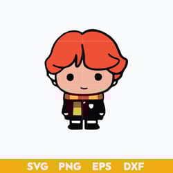 ron weasley chibi svg, harry potter character svg, cartoon svg