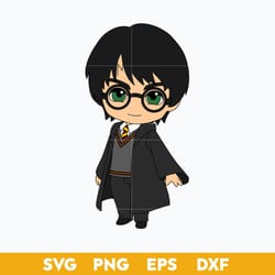 harry potter chibi svg, harry potter movies svg, cartoon svg