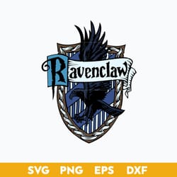 ravenclaw crest emblem svg, school of magic house crest svg, harry potter svg.