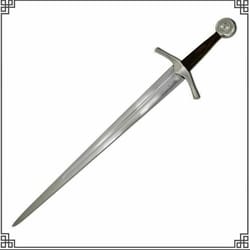 handmade medieval warrior battle ready long sword with scabbard