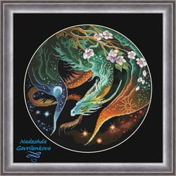 dragon time keeper. cross stitch pattern. cross stitch design. digital. pdf. saga.