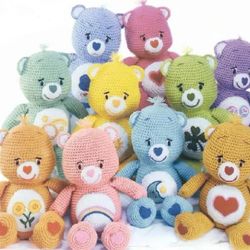 toys crochet - care bear - crochet pattern pdf vintage - digital instant download