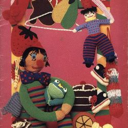 toys knittted and crochet - home decor fashion doll - crochet pattern pdf vintage - digital instant download