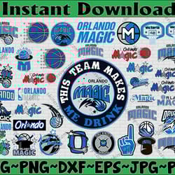 bundle 40 files orlando magic basketball team svg, orlando magic svg, nba teams svg, nba svg, png, dxf