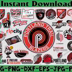 bundle 31 files portland trail blazers basketball team svg, portland trail blazers svg, nba teams svg, nba svg, png