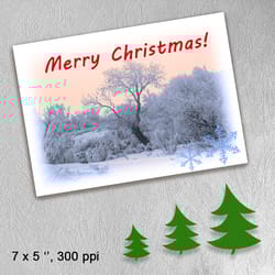 digital christmas holiday card, colorful card, card for gift