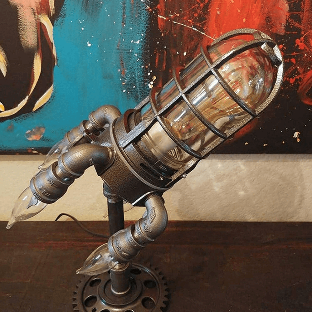 Rocket Launcher Flame Small Table Lamp