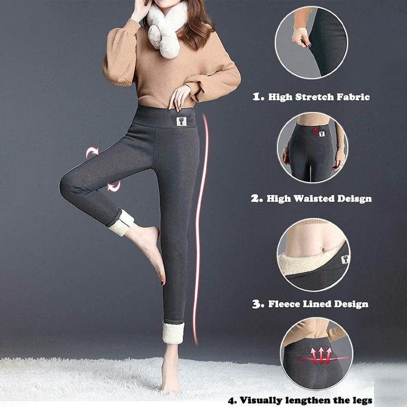 Thick Slim Cashmere Warm Pant 5