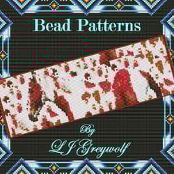 beading pattern of palomino snow by lj greywolf