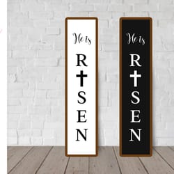 easter porch sign svg. easter vertical sign. welcome sign. easter front sign. he is risen