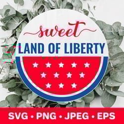 sweet land of liberty. funny 4th of july quote. patriotic svg