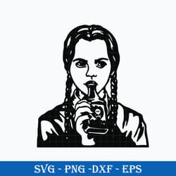 wednesday addams svg, wednesday addams vector clipart, instant download