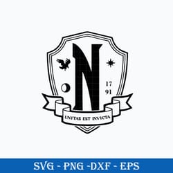 nevermore emblem svg, nevermore academy svg, wednesday addams svg
