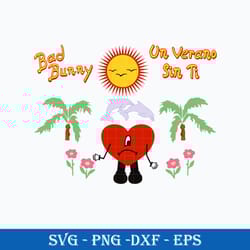 un verano sin ti svg, bad bunny svg, png dxf eps file