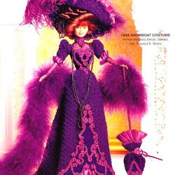 pdf vintage crochet pattern / crochet dress for barbie dolls 11-1 / 2" / fashion collection
