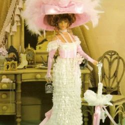 pdf vintage crochet pattern / crochet dress for barbie dolls 11-1 / 2" / fashion collection