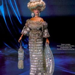 pdf vintage crochet pattern / crochet dress for barbie dolls 11-1 / 2" / fashion collection