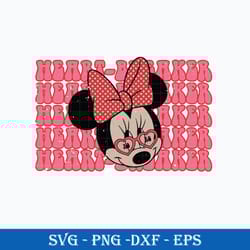 minnie mouse heart love svg, minnie valentine svg, valentine svg png dxf eps file