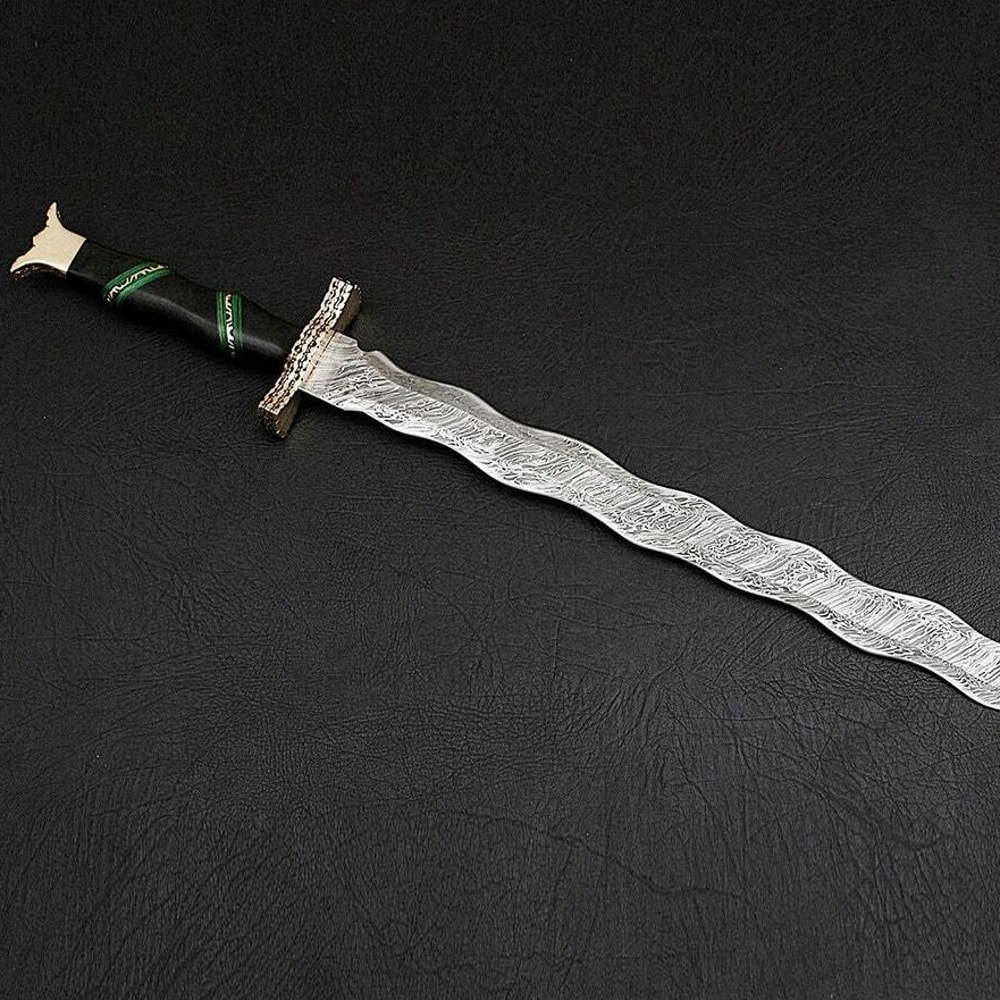 Damascus Steel Art Fancy Sword reviews.jpg