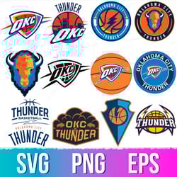 oklahoma city thunder logo, city thunder svg, city thunder eps, city thunder clipart, thunder svg, oklahoma city thunde