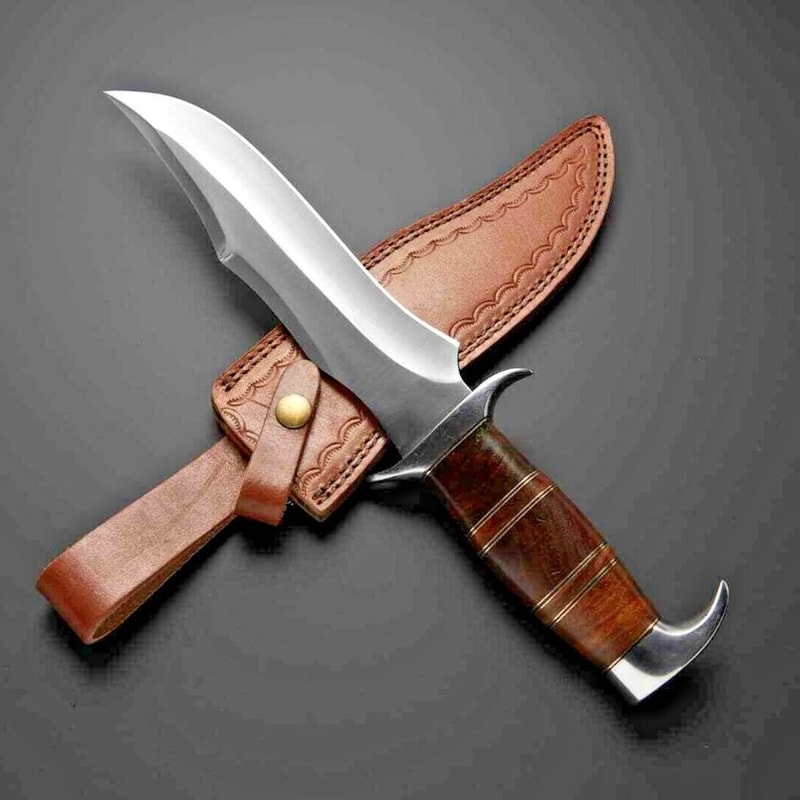 Full Tang Custom Handmade Pure Steel Crocodile Knife Birthday Gift For Boys.jpg