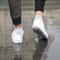 Waterproof Reusable Silicone Shoe Covers White