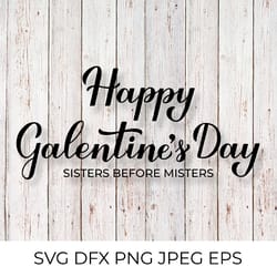 happy galentines day calligraphy lettering